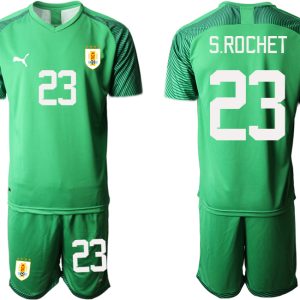 Herren Uruguay FIFA WM Katar 2022 grün Torwarttrikot Trikotsatz Kit S.ROCHET #23