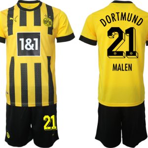 Herren Borussia Dortmund BVB Heimtrikot 2023 Trikotsatz bestellen mit Aufdruck MALEN 21