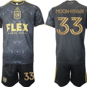 Herren LAFC Los Angeles FC 2022 Heimtrikot schwarz golden Online Verkauf MOON-HWAN 33