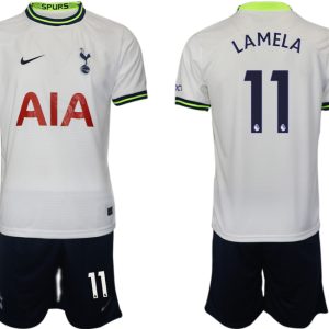 Kaufe Herren Tottenham Hotspur 2023 Heim Trikot weiß marineblau LAMELA 11