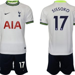 Kaufe Herren Tottenham Hotspur 2023 Heim Trikot weiß marineblau SISSOKO 17