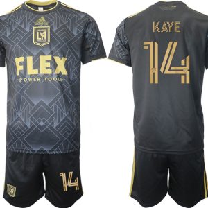 LAFC Los Angeles FC 2022 Heimtrikot schwarz golden für Herren KAYE 14