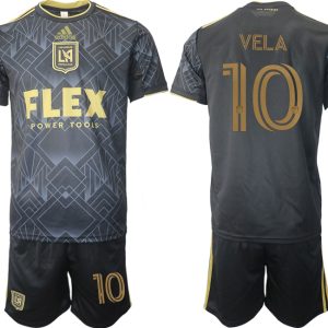 LAFC Los Angeles FC 2022 Heimtrikot schwarz golden für Herren VELA 10