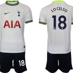 LO CELSO 18 Tottenham Hotspur 2023 Heim Trikot weiß marineblau Fußball Trikot Outlet