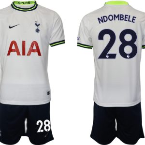 NDOMBELE 28 Tottenham Hotspur 2023 Heim Trikot weiß marineblau Fußball Trikot Outlet