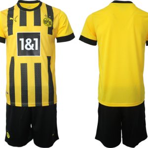 Neues Herren BVB Borussia Dortmund Heimtrikot 2023 Gelbe Schwarz Trikotsatz Verkauf