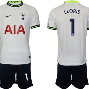 Tottenham Hotspur 2023 Heim Trikot weiß marineblau Fußballtrikot für Herren LLORIS 1