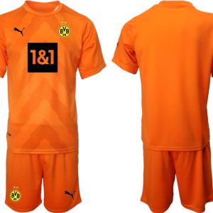 Fußballtrikot Herren Sale Borussia Dortmund BVB Torwarttrikot 2023 orange Trikotsatz Kit