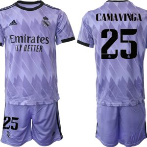 Herren Real Madrid 2022-2023 Auswärtstrikots bestellen mit Aufdruck CAMAVINGA 25