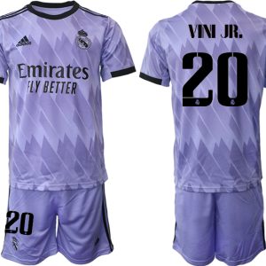 Herren Real Madrid 2022-2023 Auswärtstrikots bestellen mit Aufdruck VINI JR. 20