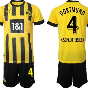 N.SCHLOTTERBECK #4 Borussia Dortmund BVB Heimtrikot 2023 für Herren Online Verkauf