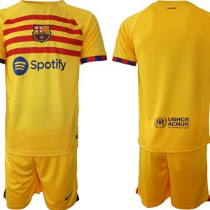 Personalisierbar FC Barcelona 22-23 Viertes Trikot Günstige Fußball Trikotsatz