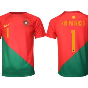 Günstige Fußball Trikotsatz Portugal Heimtrikot WM 2022 Kurzarm RUI PATRICIO 1