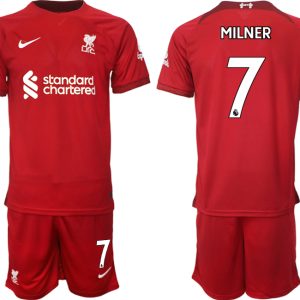 Billige Fussballtrikots Liverpool 22-23 Heimtrikot Herren Trikotsatz mit Namen MILNER 7