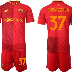 Fußball Trikotsatz Herren AS Roma 22-23 Heimtrikot bestellen mit Aufdruck SPINAZZOLA 37