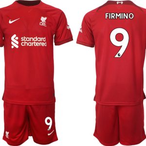 Fußballtrikot für Herren Liverpool 22-23 Heimtrikot Trikotsatz bestellen mit Aufdruck FIRMINO 9