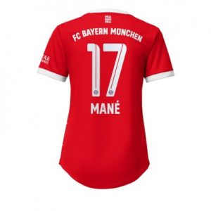 Bestseller Frauen Fußballtrikots FC Bayern Munich Heimtrikot 2022-23 rot Kurzarm Sadio Mane 17