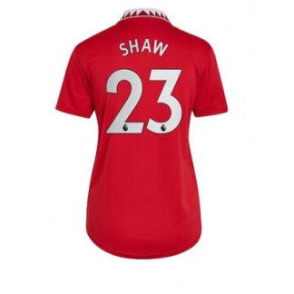 Frauen Trikot Kurzarm Manchester United Heimtrikot 22-23 rot Luke Shaw 23