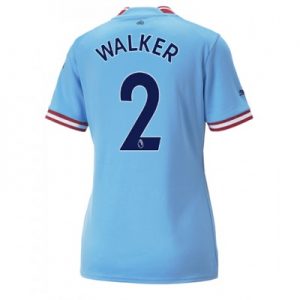 Fussballtrikots für Damen Manchester City Heimtrikot 2022-23 Kurzarm Kyle Walker 2