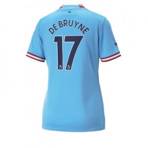 Fussballtrikots Günstig Damen Manchester City Heimtrikot 2022-23 Kurzarm Kevin De Bruyne 17