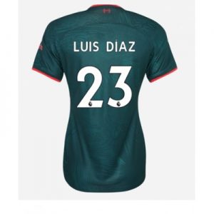 Günstig Frauen Fußballtrikots Liverpool 3rd trikot 2022-23 Kurzarm Luis Diaz 23