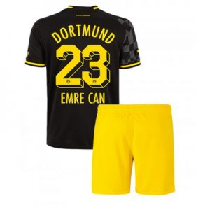 Kinder Auswärtstrikot Borussia Dortmund 2022-23 Fußballtrikots Trikotsatz Emre Can 23