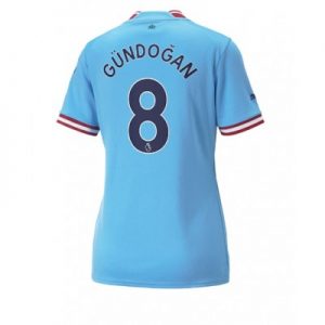 Neuen Damen Trikots Manchester City Heimtrikot 2022-23 Kurzarm Ilkay Gundogan 8