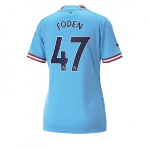 Neuen Damen Trikots Manchester City Heimtrikot 2022-23 Kurzarm Phil Foden 47