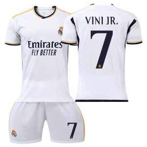 Kinder Heimtrikot Real Madrid 23-24 Fußballtrikot Trikotsatz VINI JR. 7