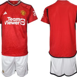 Fußballtrikot Trikotsatz Manchester United Heimtrikot 2023-24 für Herren