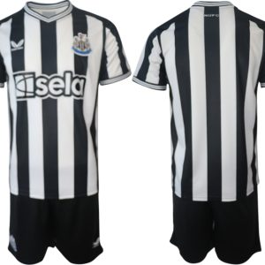 Herren Newcastle United Fußballtrikots 2023-24 Heimtrikot Trikotsatz