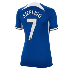 Billige Frauen Chelsea Heimtrikot 2023-2024 Kurzarm Raheem Sterling 7