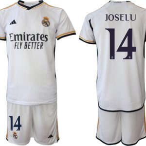 Günstige Fußball Trikotsatz Real Madrid 2023-24 Heimtrikot für Herren JOSELU 14