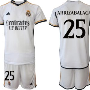 Herren Real Madrid 2023-24 Heimtrikot T-Shirt bestellen mit Aufdruck ARRIZABALAGA 25