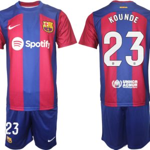 Shop Fußballtrikots Herren FC Barcelona 2023-2024 mit Aufdruck KOUNDE 23