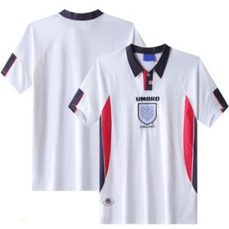 England-WM-Trikot 1998 Heimtrikot Kurzarm Fussballtrikots für Herren