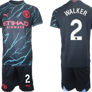 Fußballtrikot Herren Sale Manchester City Drittes Trikot 2023/24 Kyle Walker 2