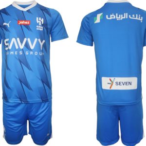 Fußballtrikots Sale Herren Al-Hilal Heimtrikot 2023-2024 Kurzarm + Kurze Hosen