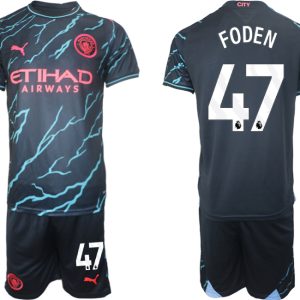 Herren Set Manchester City Drittes Trikot 2023/24 bestellen Phil Foden 47