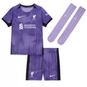 Kinder Fußballtrikot Liverpool 3rd trikot 2023-24 Kurzarm + Kurze Hosen