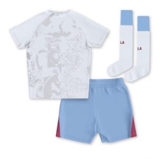 Kinder Trikot Aston Villa Auswärtstrikot 2023-24 Trikotsatz Kit Fußballtrikots Sale-1