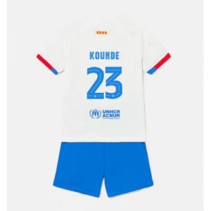 Kindertrikot FC Barcelona Auswärtstrikot 2023-24 Fußballtrikot Trikotsatz Jules Kounde 23