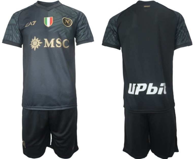 Neue Fußballtrikots SSC Napoli 23-24 Drittes Trikot Herren Set