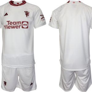 Neuen Herren Manchester United 2023-2024 Drittes Trikot Trikotsatz Kit