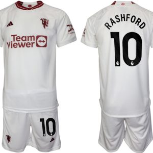 Herren Fußball trikotsatz Manchester United 2023-2024 Drittes Trikot RASHFORD 10