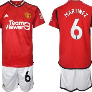 Herren Set Manchester United Heimtrikot 2023-24 bestellen mit Aufdruck MARTINEZ 6