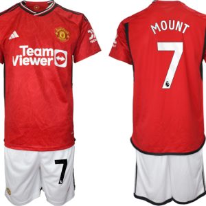 Herren Set Manchester United Heimtrikot 2023-24 bestellen mit Aufdruck MOUNT 7