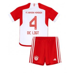 Kindertrikot Bayern München 2023-2024 Heimtrikot Trikotsatz Matthijs de Ligt 4