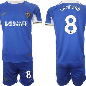 Fußball trikotsatz für Herren Chelsea 2023-24 weiß blau Heimtrikot Frank Lampard 8