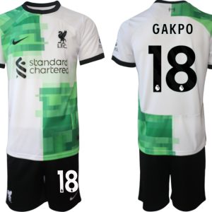 Fußballtrikot Herren Set Liverpool FC Auswärtstrikot 2023-24 Cody Gakpo 18